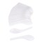 100-Pack Asian Soup Spoons - Disposable Plastic Chinese Soup Spoons, for Appetizer, Ramen, Pho, White, 4.5 x 1.2 Inches